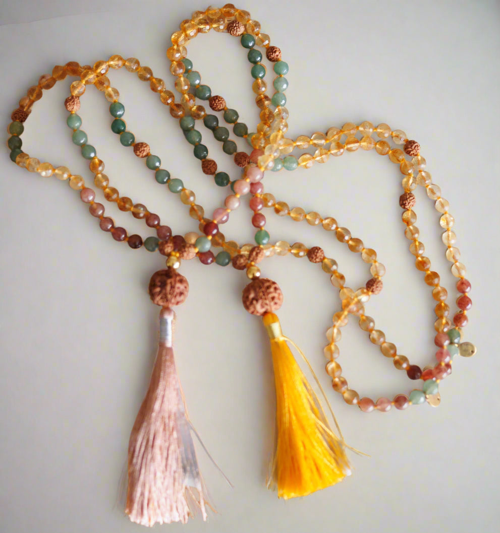 Limited Edition Mala: Adit Guru Budh - Sun, Jupiter and Mercury Mala