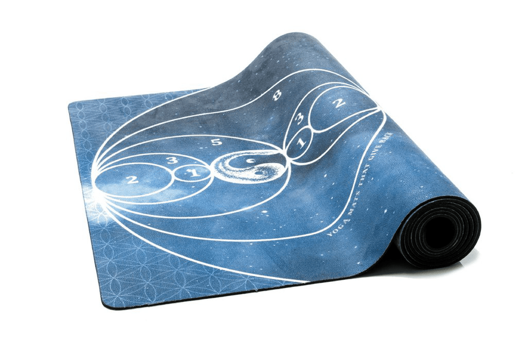 Sahaja Yoga mats, sacred geometrical designs to aid in alignment during yoga practice.